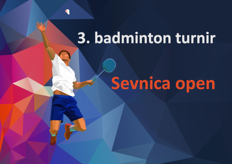 Vabljeni na 3. badminton turnir Sevnica Open